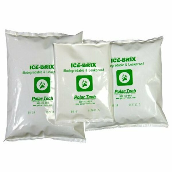 Bsc Preferred 8 x 6 x 1-1/4'' - 24 oz. Ice-Brix Biodegradable Packs, 24PK IBB24